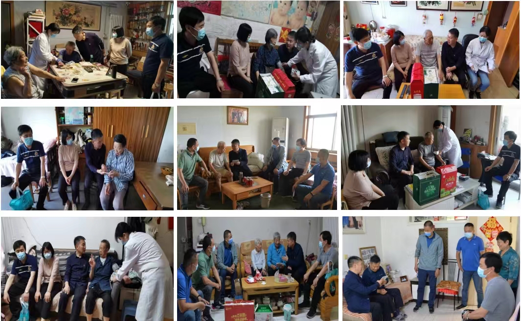 “送医上门+送学上门”—离退休处党委组织开展看望慰问老党员活动
