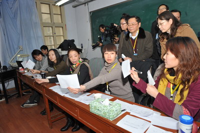 2011年模特空乘类专业省统考在我校举行